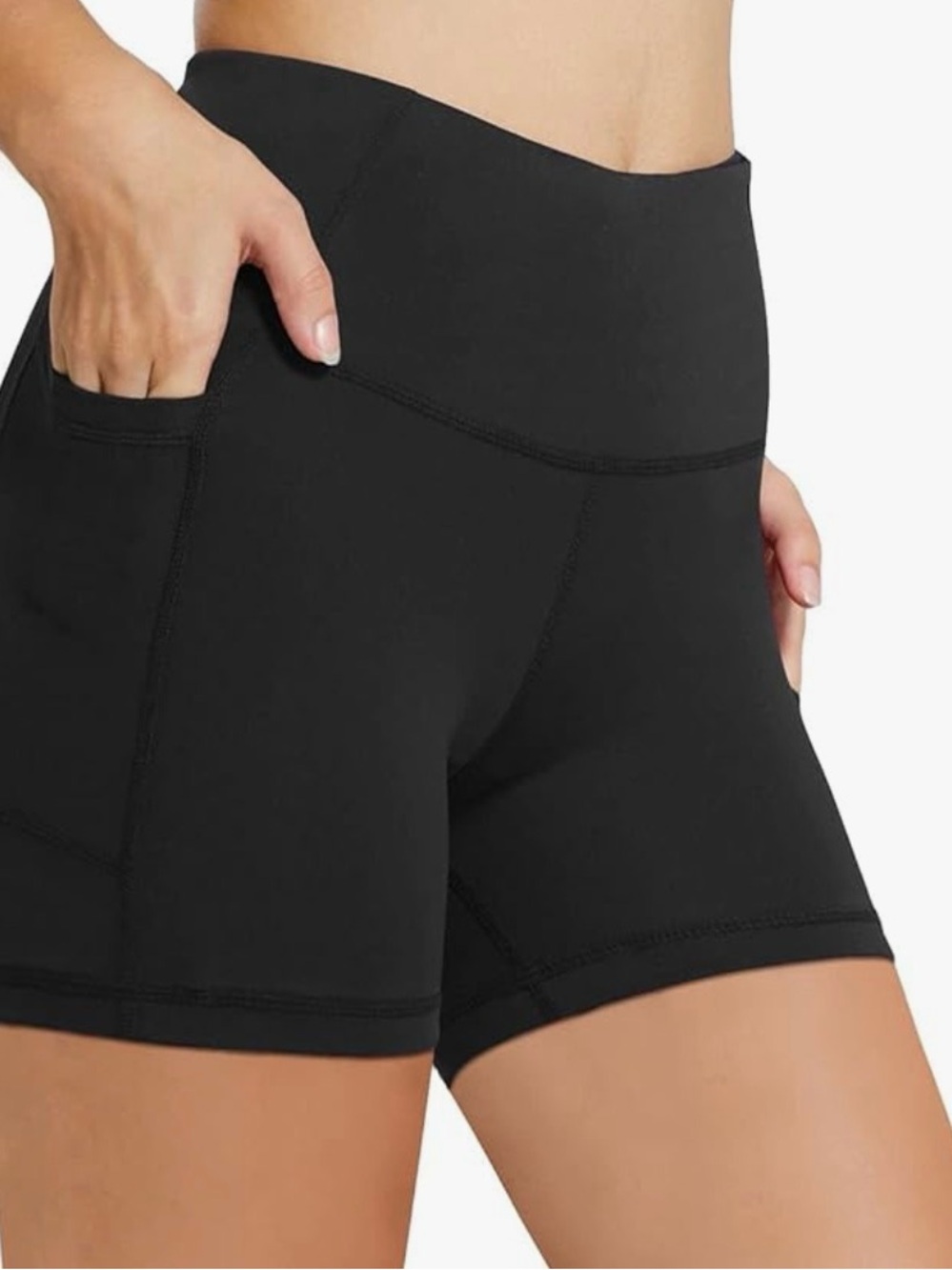5/$25 Sweet Luna High-Waisted Active Shorts with Side Pockets